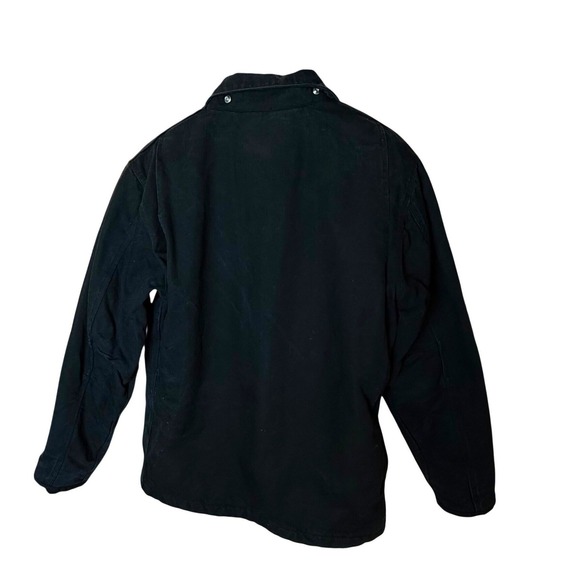 Carhartt Mens Sherpa Lined Washed Duck Ridge Coat Black Loose Fit M OC4293-M - Picture 2 of 11